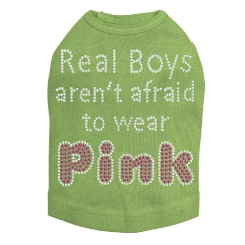 Real Boys Aren't Afraid to Wear Pink Rhinestone Tank - Many Colors