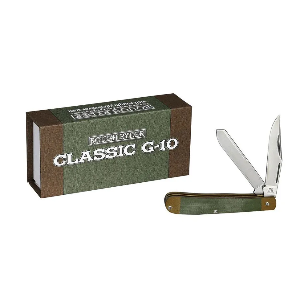 Rough Ryder 2086 Trapper Folder (Green G10)