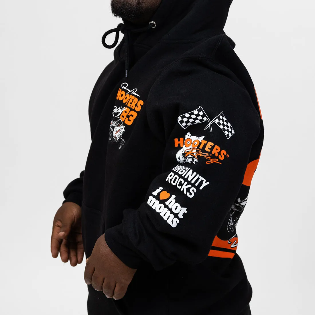 Rzr Hooters Racing Black Hoodie