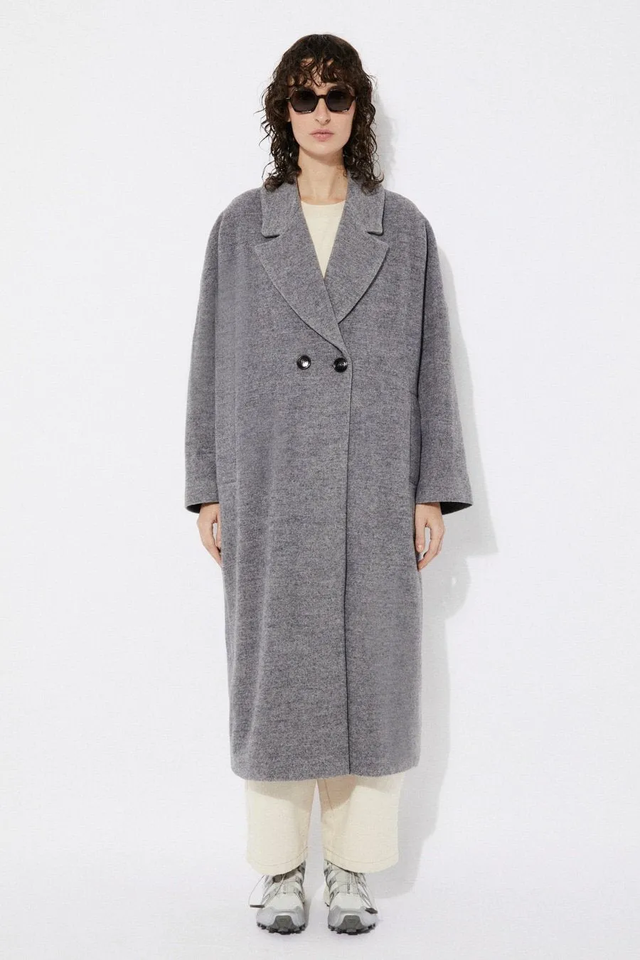 Setut Wool Coat Grey Melange