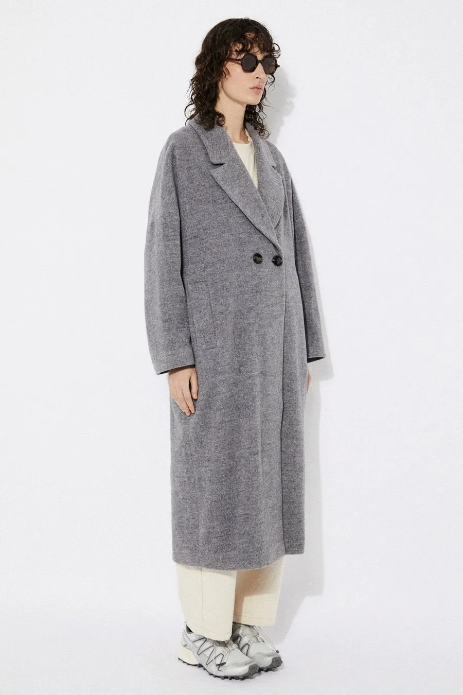 Setut Wool Coat Grey Melange