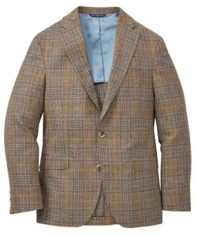 Silk-Wool Plaid Sport Coat