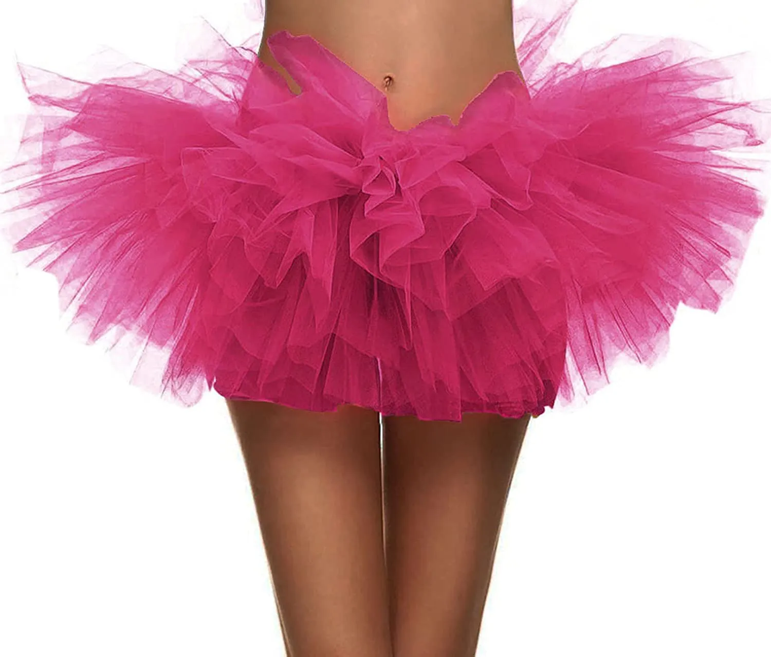 Simplicity Women's Classic 5 Layered Tulle Tutu Skirt