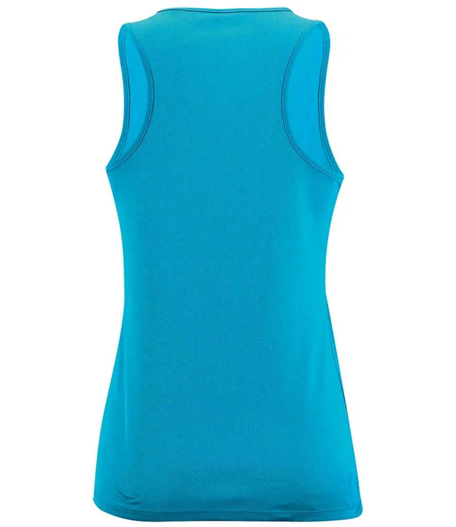 SOL'S Ladies Sporty Performance Tank Top | Aqua