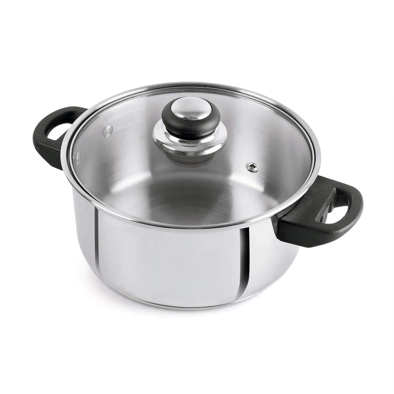 Steelox Induction Base Stainless Steel Casserole with Lid