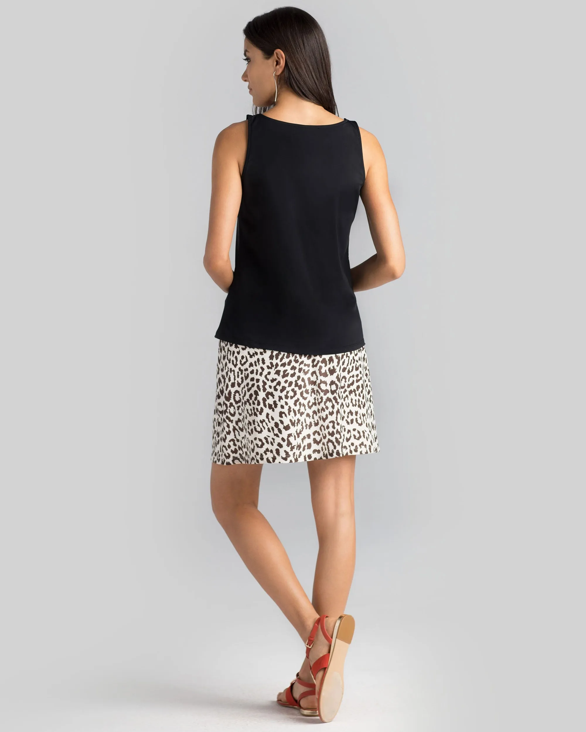 Tenerife Skort in Snow Leopard