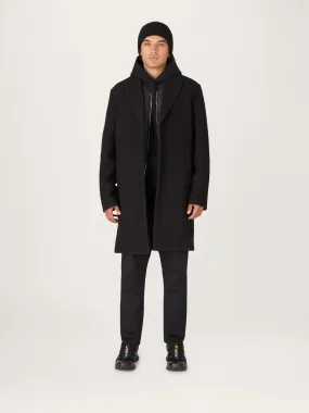 The Jersey Wool Coat || Black | LESTRANGE