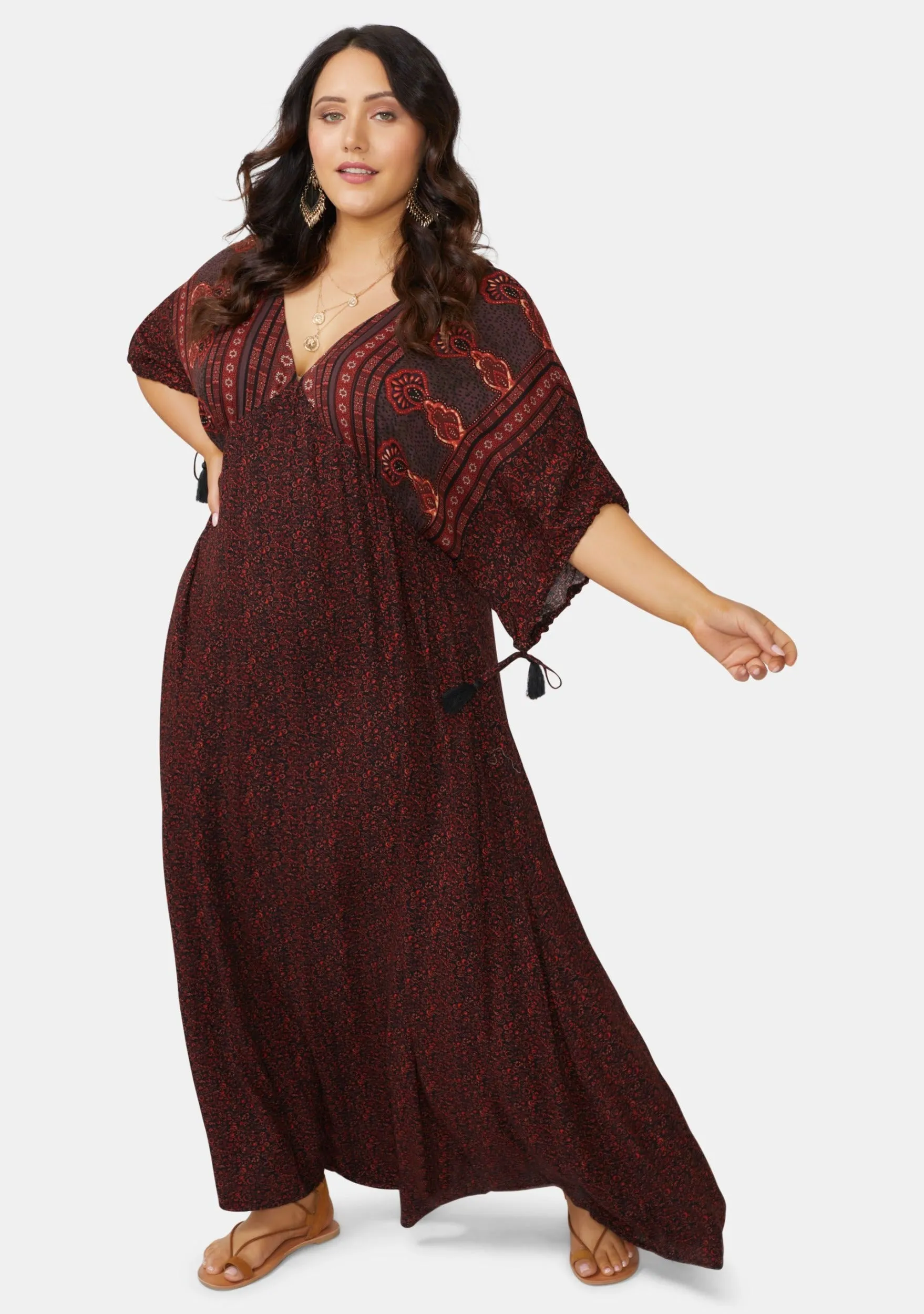 The Poetic Gypsy - Mid Sleeve Lovespice Maxi Dress