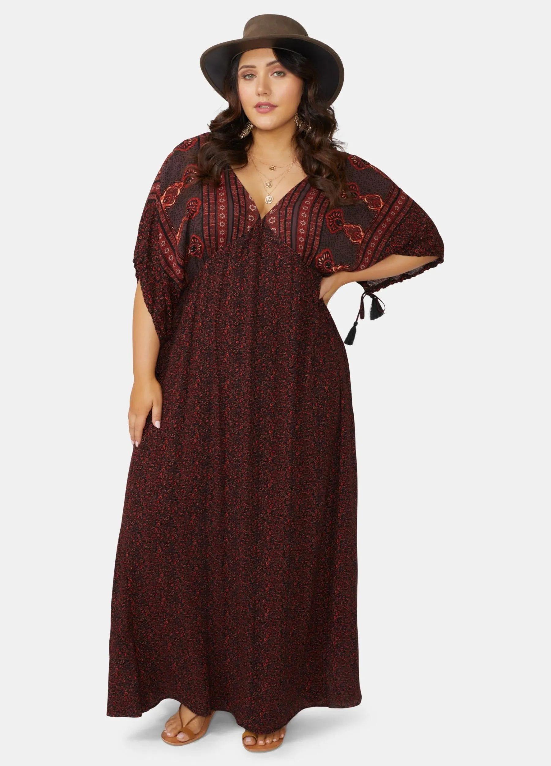 The Poetic Gypsy - Mid Sleeve Lovespice Maxi Dress