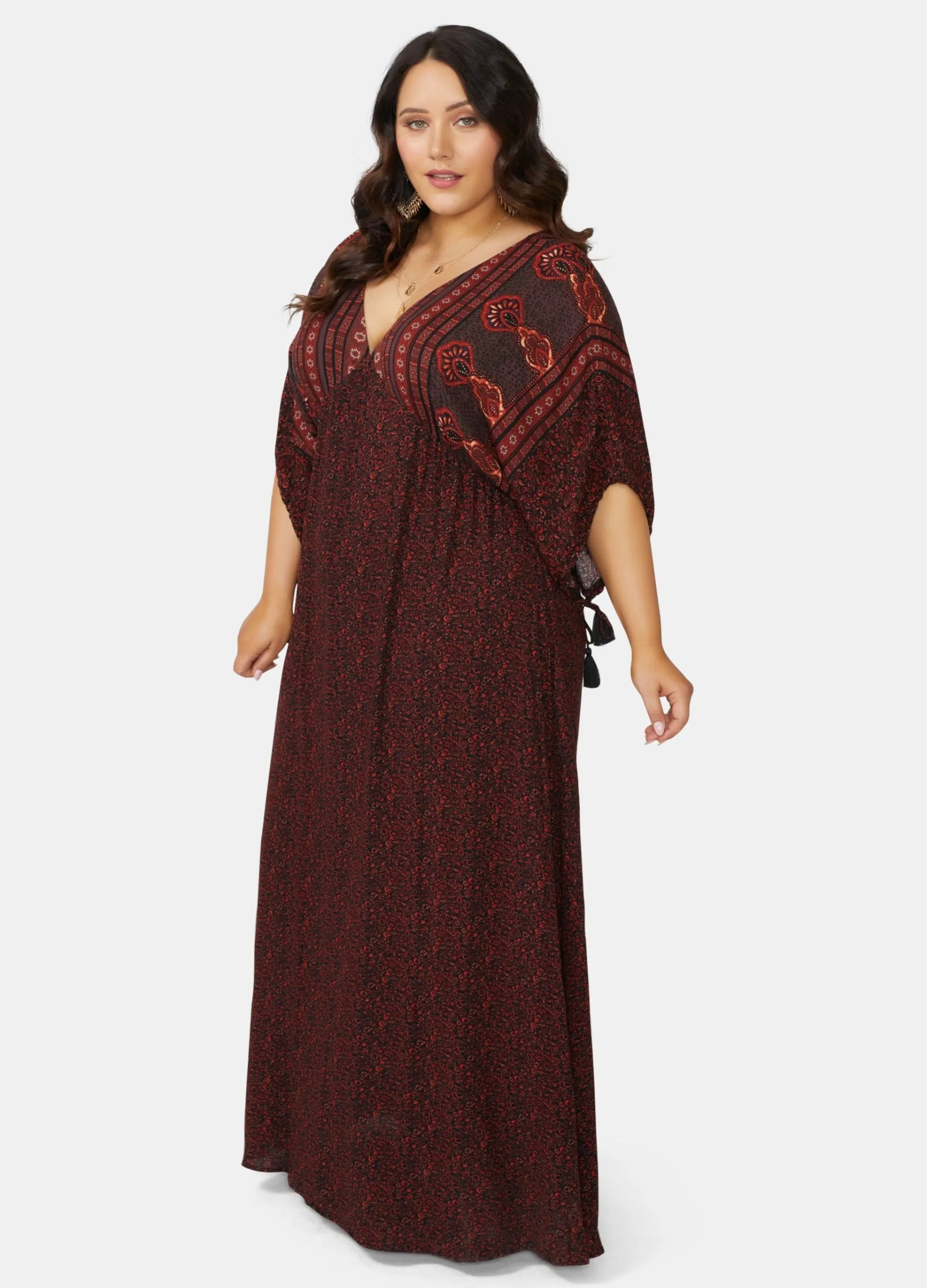 The Poetic Gypsy - Mid Sleeve Lovespice Maxi Dress