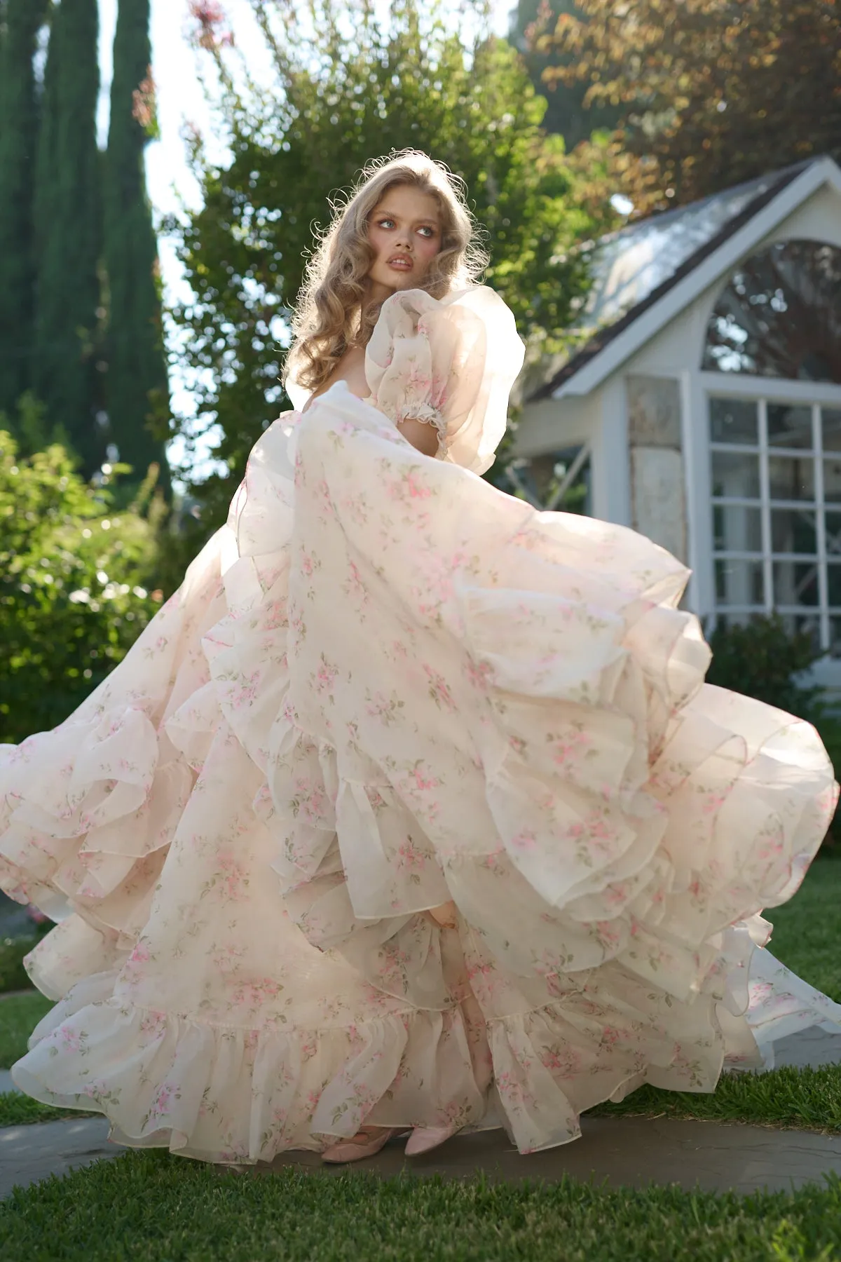 The Summer Home In Bloom Bridal Gown