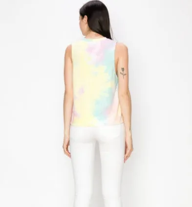 Tie Dye Front Twist Tank