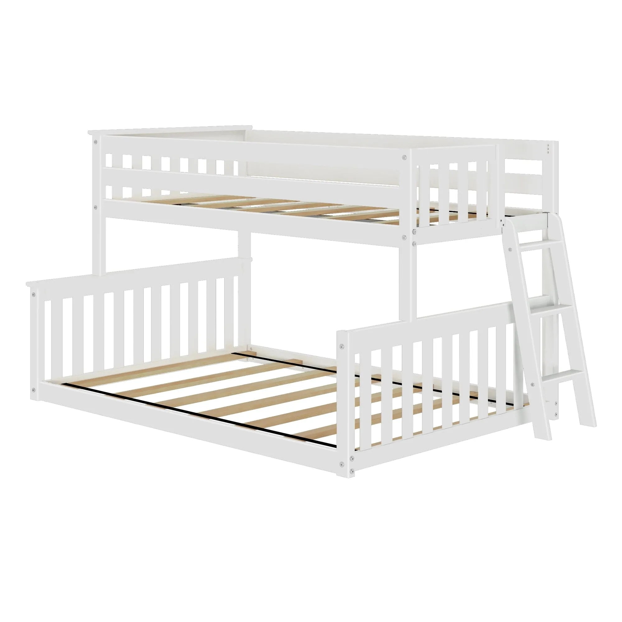 Twin Over Full Low Bunk Bed