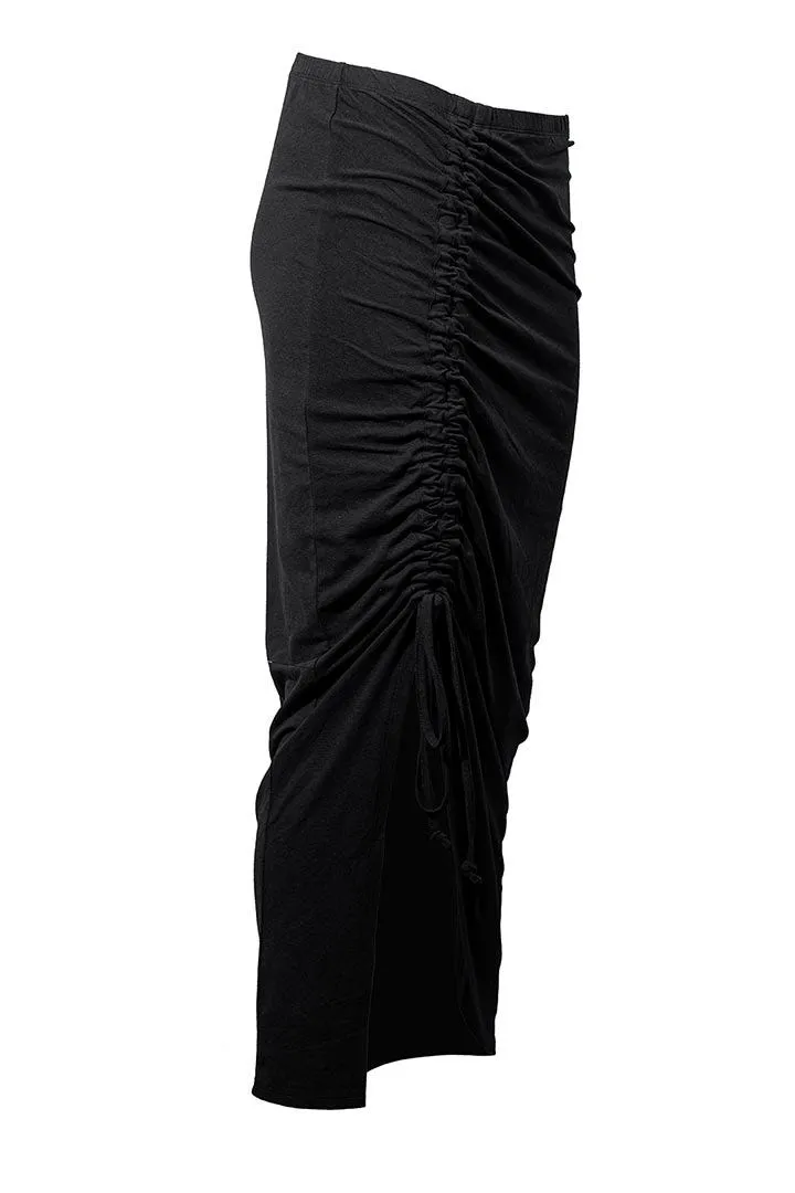 Women's Bayfront Ruched Maxi Skirt  |  Black