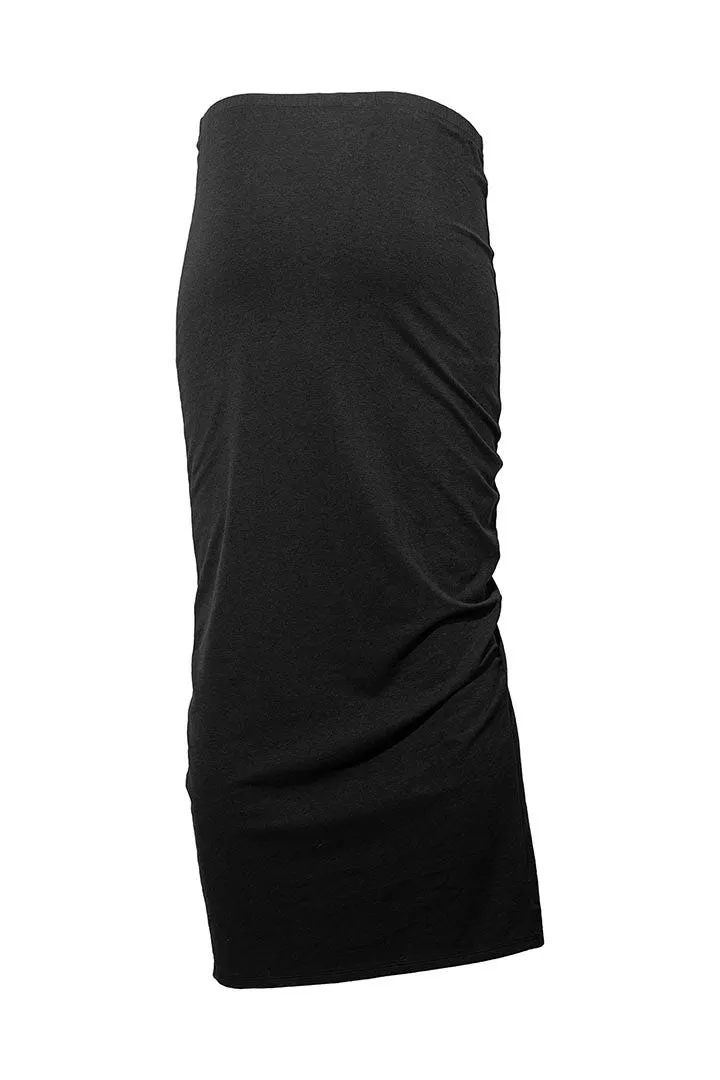 Women's Bayfront Ruched Maxi Skirt  |  Black