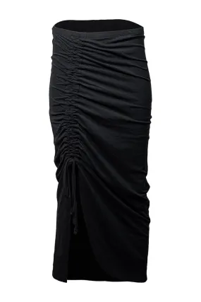 Women's Bayfront Ruched Maxi Skirt  |  Black