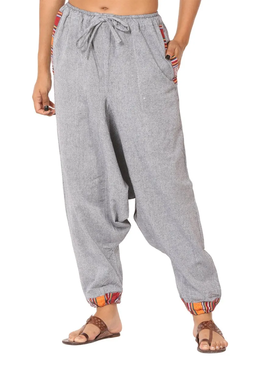 Women's Designer Harem Pants | Grey | Fits Waist Size 28" to 36"