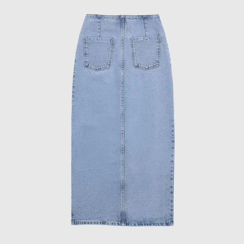 Women's Short Denim Jacket or Mid-length Denim Skirt