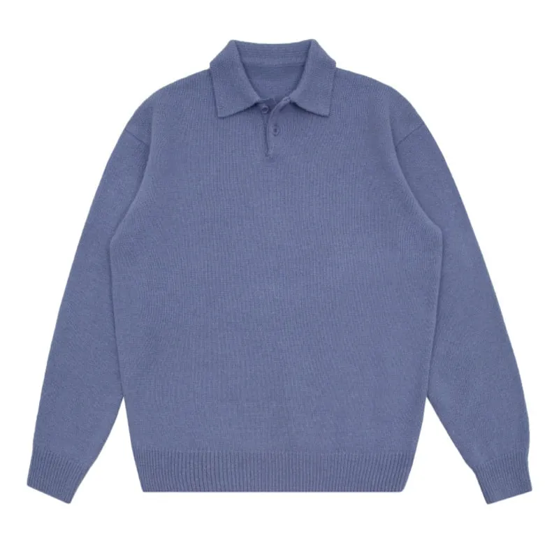 xiangtuibao - KNITTED POLO SWEATER