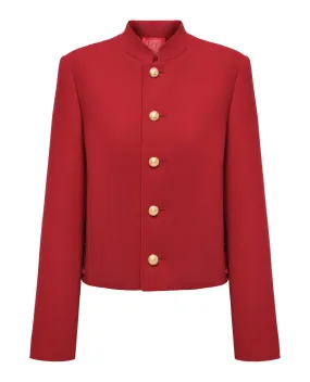 YAYING Wool Cashmere Boxy Elegant Coat